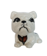 Vintage Kukapaila Arts Hawaii ceramic floral accented bulldog figurine - $24.99
