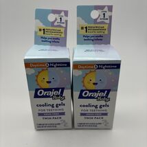 Lot Of 2-Orajel Baby Daytime &amp; Nighttime Cooling Gels for Teething.Exp 0... - $252.04 MXN