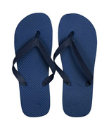 Juncture Ladies&#39; Solid Color Rubber Flip Flops - blue - size large - 9/1... - £3.14 GBP