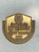 Community Policing Awards 2003 ITT Industries lapel pin police - €8,43 EUR