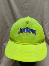 Vintage Neon Yellow Jim Beam SnapBack Hat - £15.03 GBP