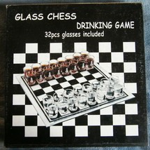 Glass Chess Drinking Game - £17.48 GBP