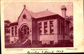 Undivided Back RPPC- Westbrook Public Library, Westbrook Conn. 1907 BK31 - £3.98 GBP