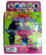 Trolls Party Time 50+Kids Activities Book Travel Road Trip Pencils Erase... - £11.71 GBP