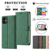 Case For iPhone 12 Pro 12  Max 12 Mini Leather wallet FLIP MAGNETIC BACK cover - £36.06 GBP