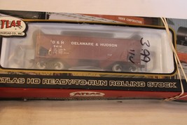 HO Scale Atlas,  2 Bay Covered Hopper, Delaware &amp; Hudson, Brown, #9414 - 1882-1 - £26.79 GBP