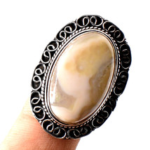 Moss Agate Vintage Style Christmas Gift Fashion Ring Jewelry 7.75&quot; SA 1942 - £5.93 GBP