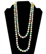 Celluloid 1980&#39;s Molded Roses Multi Color Flower &amp; Gold Bead 22&quot; Strand ... - $570.23 MXN
