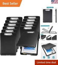 12 Pcs Clipboard with Storage Bulks Plastic Storage Clipboard Foldable C... - $88.79