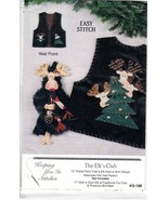 Elk&#39;s Club Elk Felt &amp; Applique Christmas Holiday Pattern Keeping You in ... - $8.47