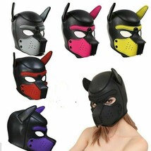 Puppy Cosplay Dog Head Mask Party Role Play Prop Toy Soft Padded Rubber ... - $21.99