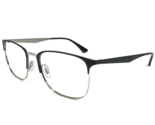 Ray-Ban Eyeglasses Frames RB6421 2997 Black Silver Square Thin Rim 54-19... - £36.81 GBP