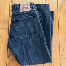Vtg 90s USA Made Levi’s 505 Faded Black Regular Fit Straight Jeans 31x26 - £28.06 GBP