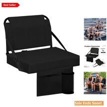 Portable Stadium Seat with Back Support &amp; Padded Cushion - Ideal for Out... - $52.42
