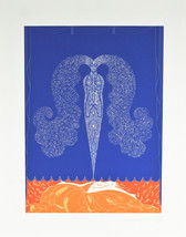 &quot; Le Rideau De L&#39;Hiver &quot; Par Erté Signée Artiste Preuve Ap Lithographie - £2,077.31 GBP