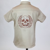 Boy&#39;s Embroidered Skull Khaki Top - £25.85 GBP