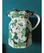 Antique G.L. Ashworth Mason&#39;s Staffordshire Chartreuse Pattern Pitcher Jar - €89,45 EUR