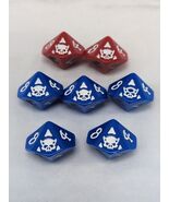 (7) World Of Warcraft Miniatures Game Dice (5) Blue (2) Red - $226.74 MXN
