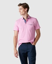 Rodd &amp; Gunn Men&#39;s Bolton Stream Sports Fit Cotton/Linen Polo in Quartz-M... - $49.99