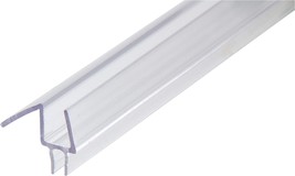 Frameless Shower Door Bottom Sweep With Drip Rail For 1/2&quot; Glass, 36&quot; Le... - £28.21 GBP