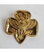 Vintage Girl Scout Pin Gold Tone - £6.11 GBP