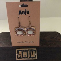 Anju Jewelry White Moonstone Mixed Metal Earrings, E226, New - Free Shipping! - £15.54 GBP