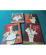 GLICEE HANGING PRINT SET OF 4 COOKS AND HUMOR BY JENNIFER GAVANT 14 X 12&quot; - $229.94 CAD