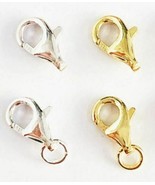 2 PCS Genuine 925 Sterling Silver Lobster Claw Clasps Jump Ring Jewelry ... - $4.64 CAD+