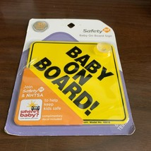 Baby On Board Cup Yellow Warning Sign Safety First - $10.35