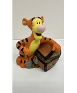 Walt Disney Winnie The Pooh Tigger Plastic Treasure Chest Bank Coin Money - $17.15 CAD