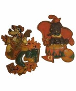 Goofy And Dumbo Wall Hangers Translucent Resin Hard Plastic Walt Disney Vtg - €19,01 EUR
