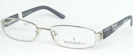 Trussardi Te 10682 054 Silver Eyeglasses Glasses Frame TE10682 52-17-135mm Italy - £110.44 GBP