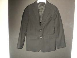 Izod Suit Jacket Blazer Boy's Size 8 Black Single Breasted Polyester Blend - $28.98