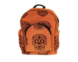 Mia Jewel Shop Small Day of the Dead Sugar Skull Pattern Cushioned Backpack Dayp - £22.97 GBP