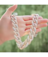 Miami Cuban Link Chain Necklace - 5A Cubic Zirconia Iced Out Hip Hop Cho... - $106.99+