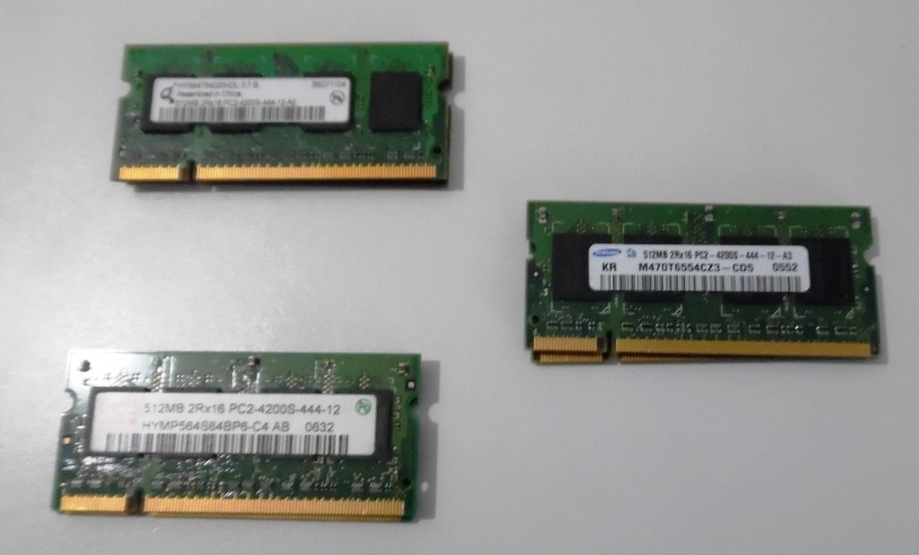 PC2-4200s 512MB CL4 533MHz DDR2 SDRAM Laptop Memory Ram Mixed Brands LOT... - $20.99