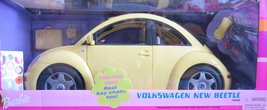 Barbie Volkswagen Beetle Vehicle (Yellow) w/ Real Key Chain (2000) - £195.27 GBP