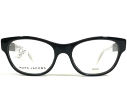 Marc Jacobs Eyeglasses Frames 251 807 Black Ivory Cat Eye Full Rim 52-18-140 - £66.37 GBP