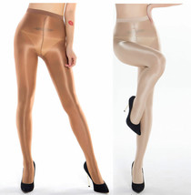 2PCS 100D Glossy Shiny Pantyhose Cheerleader Hooters Dancer Uniform Stockings - £17.66 GBP
