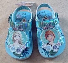 Toddler Girls Sandals Frozen Size 5/6 7/8 9/10 11/12 Elsa Anna Olaf Lightweight - $19.95
