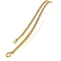 Vintage Signed 12k Gold Filled Victorian Chunky Curb Chain Clasp Pocket ... - $94.05