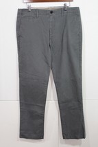 NEW Men&#39;s GAP Lived-In Slim Flat Front Pants 34 x 30 Grey Chino  $79.95 - £21.08 GBP