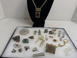 Vintage Broken Damaged Missing Stones Jewelry Lot - Repair, Craft - $39.90