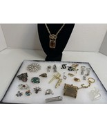 Vintage Broken Damaged Missing Stones Jewelry Lot - Repair, Craft - $55.99 CAD