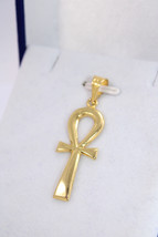 Egyptian Handmade Ankh Cross Key of Life 18K Yellow Gold Pendant 3.7 Gr - £338.49 GBP