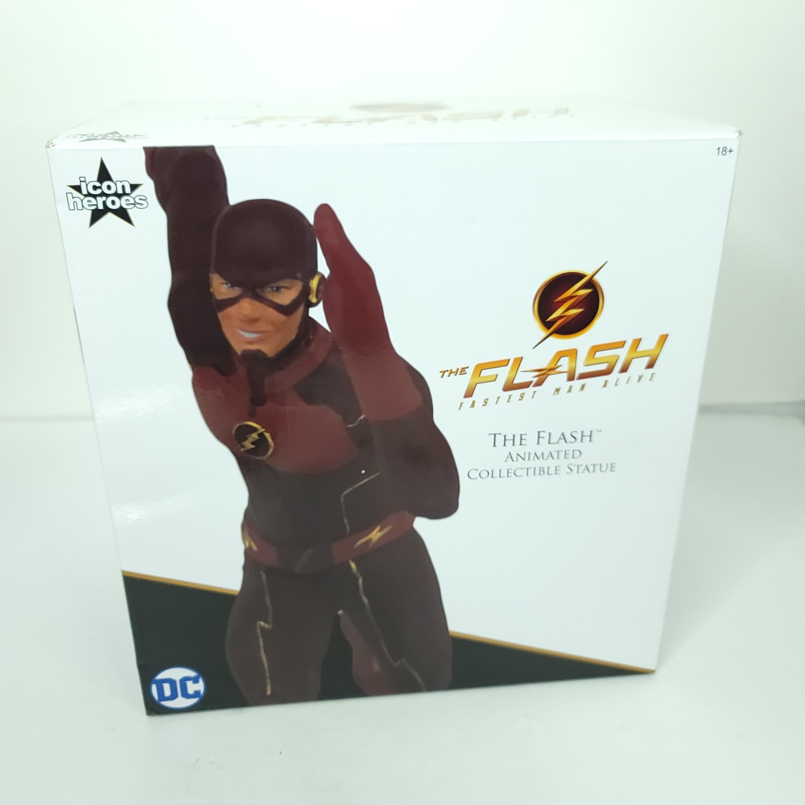 The Flash Fastest Man Alive Animated Collectible Statue #224 of 1000 Ico... - $75.23
