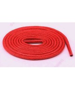 2 bRiGhT RED Glazed Laces 40&quot; Round for 4 5 6 eyelets Casual Dress Shoe ... - $29.92 CAD