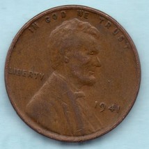 1941 Lincoln Wheat Penny- Circulated About XF - £0.27 GBP