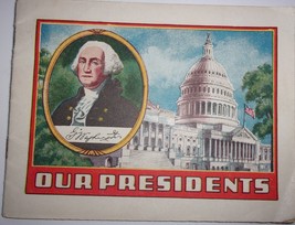 Vintage Alka Seltzer Our Presidents Give Away Booklet 1920s - £2.98 GBP