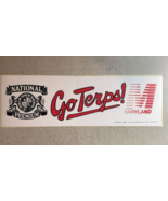 NATIONAL PREMIUM BEER Maryland Terps vintage 1986 unused 11&quot; bumper sticker - $20.35 CAD